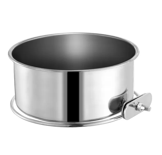 Stainless Steel Hanging Dog Bowl, Detachable Pet Food Bowl