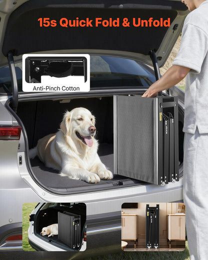 Elite Path™ Heavy-Duty Folding Car Ramp - 71" Long
