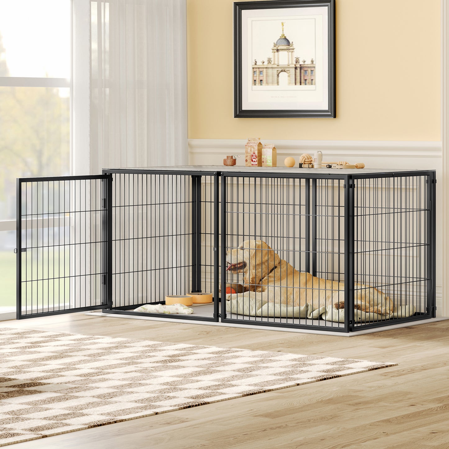 Elite Modular™ Indoor Pet Villa - 64-Inch Multi-Configurable Kennel