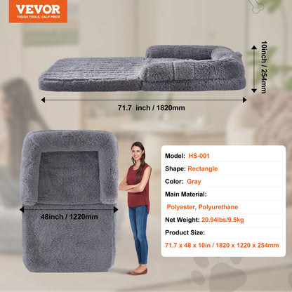 Elite Comfort™ Human-Sized Sanctuary Bed - 72" x 48"